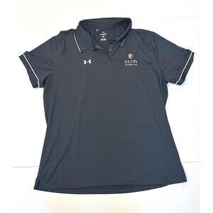 Under Armour ~ Dark Gray ~ ELON Student Life Polo ~ Men's Size XL